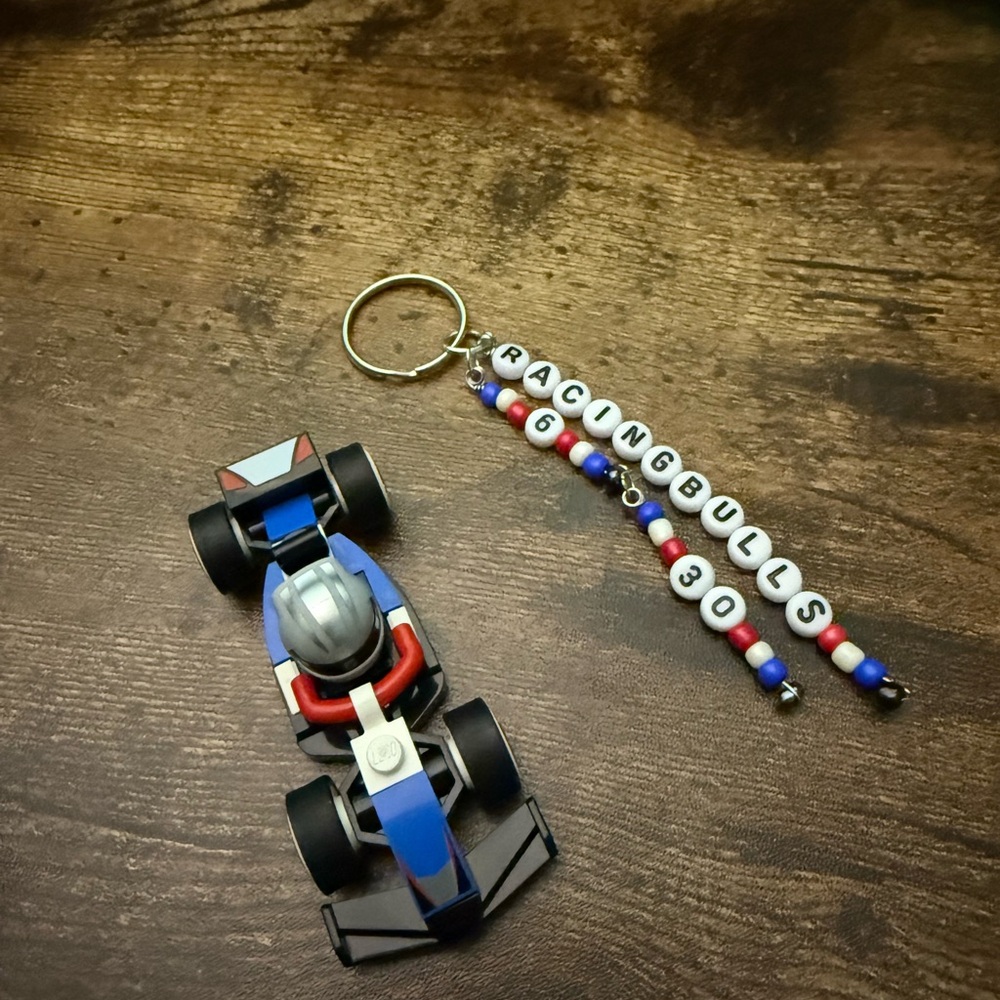 Lego minifigures f1 car - Racing Bulls